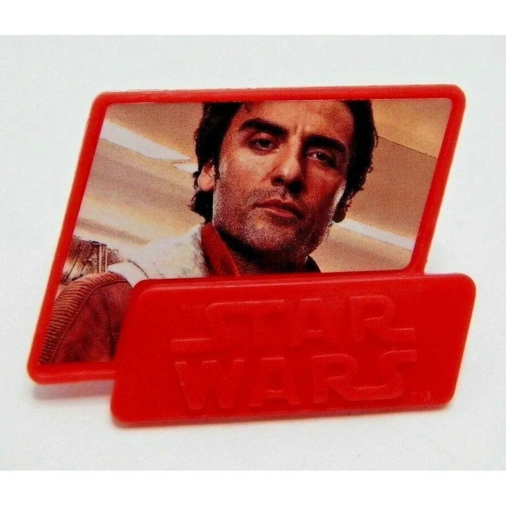New Star Wars Cup Cake‎ Set of 6 Toppers Red Plastic Party Decor